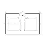 Composite joist measurements drawing