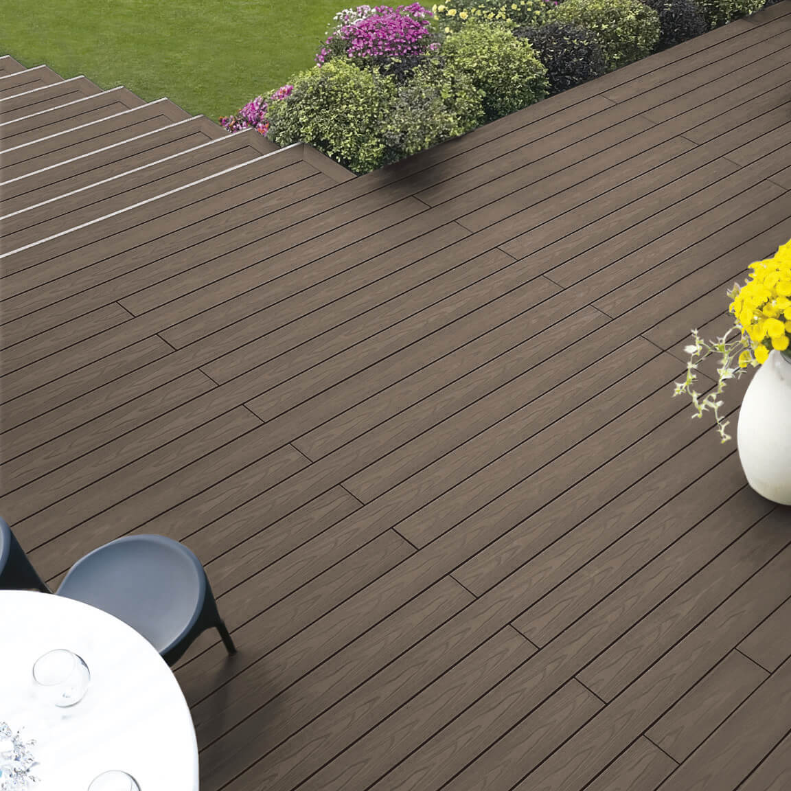 walknut composite decking boards lifestyle image