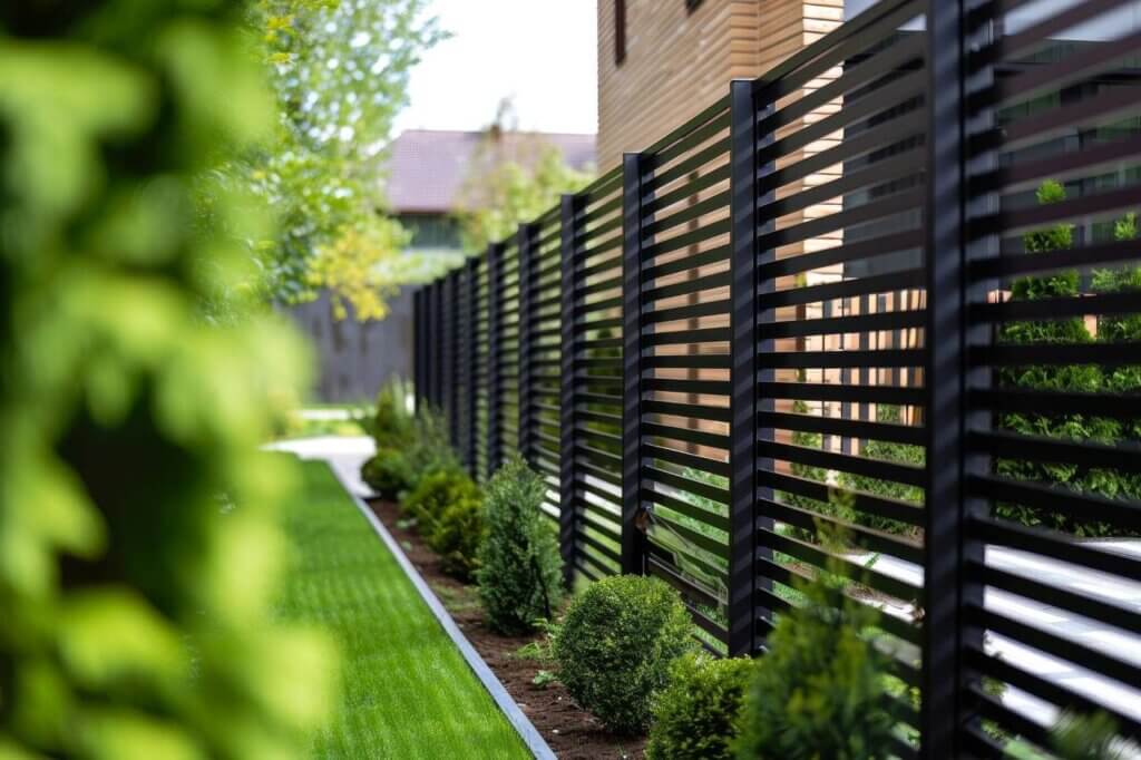 modern metal fencing