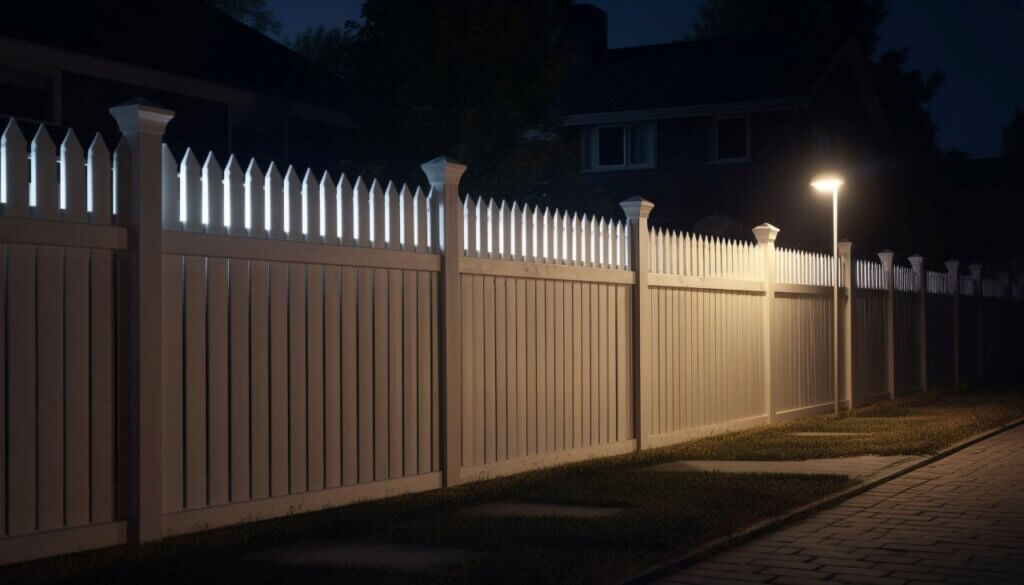 white wooden fence