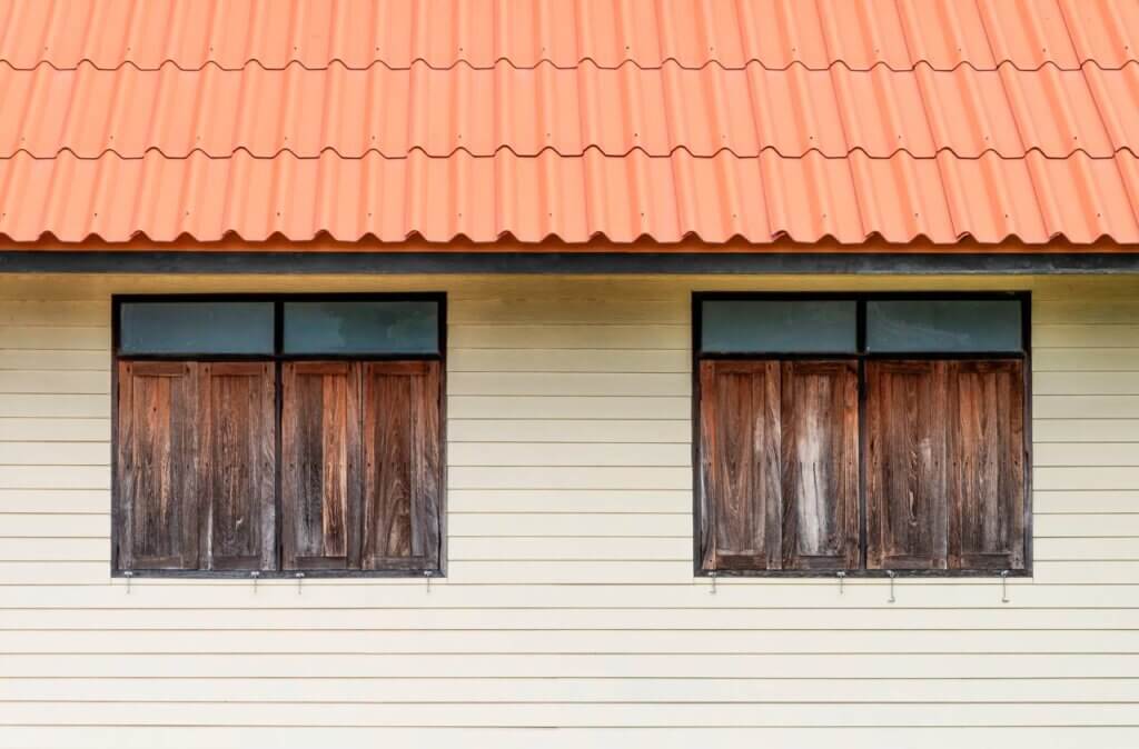 house with old cladding