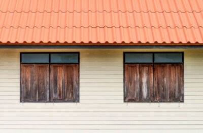 house with old cladding