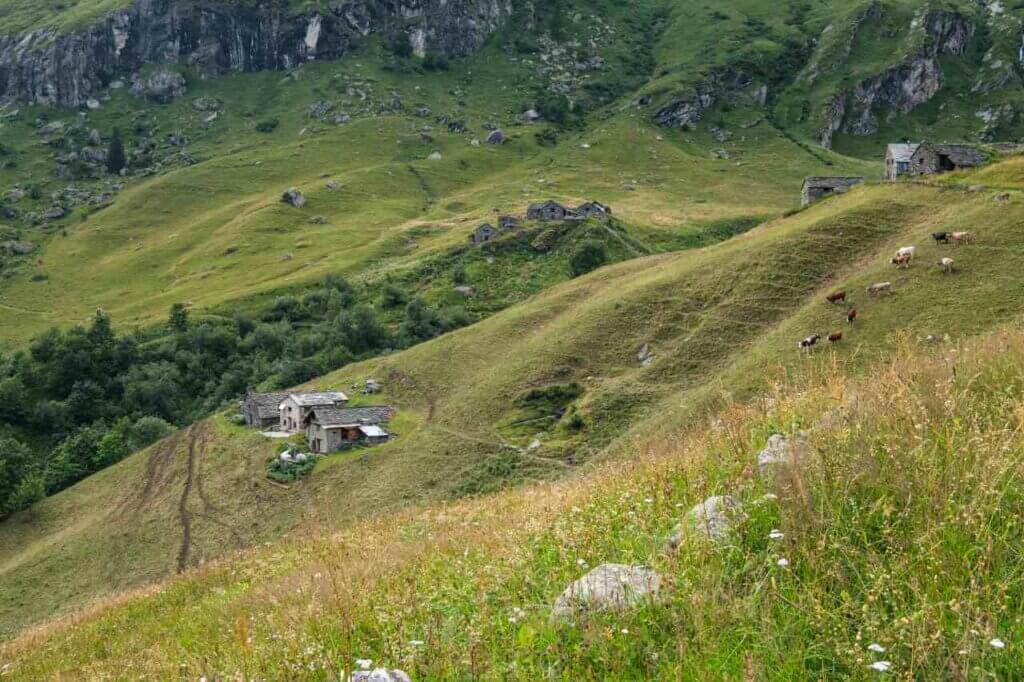  farm house built on a slope