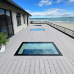 composite decking rooftop seaside - light grey / stone