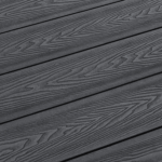 composite decking boards wood pattern texture - grey / ash