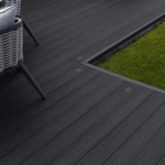 composite decking boards - black / graphite