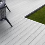 composite decking boards - light grey / stone