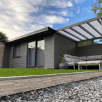 composite cladding garden house pearl