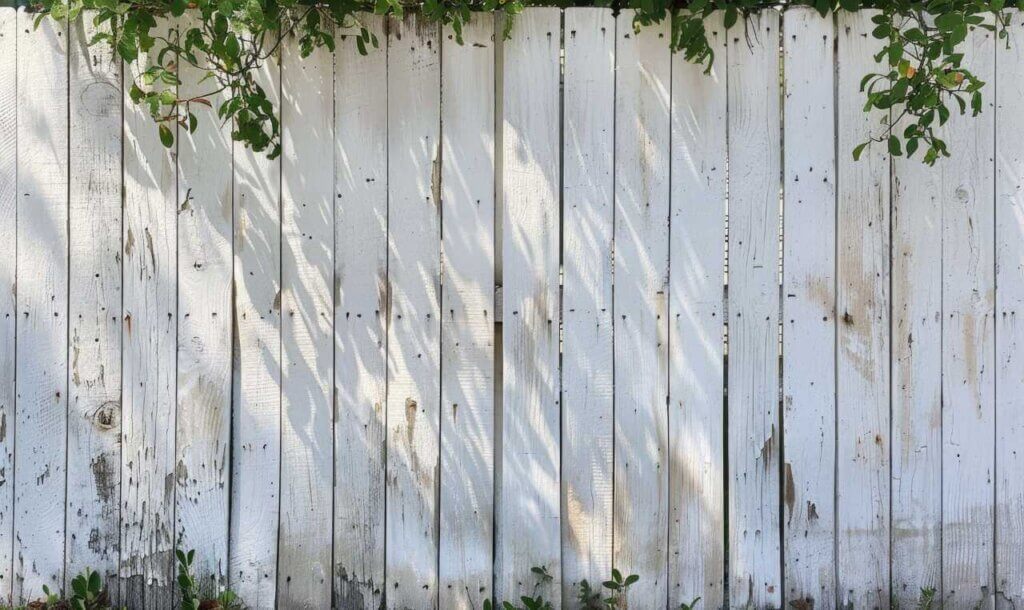 wooden fence placed vertically