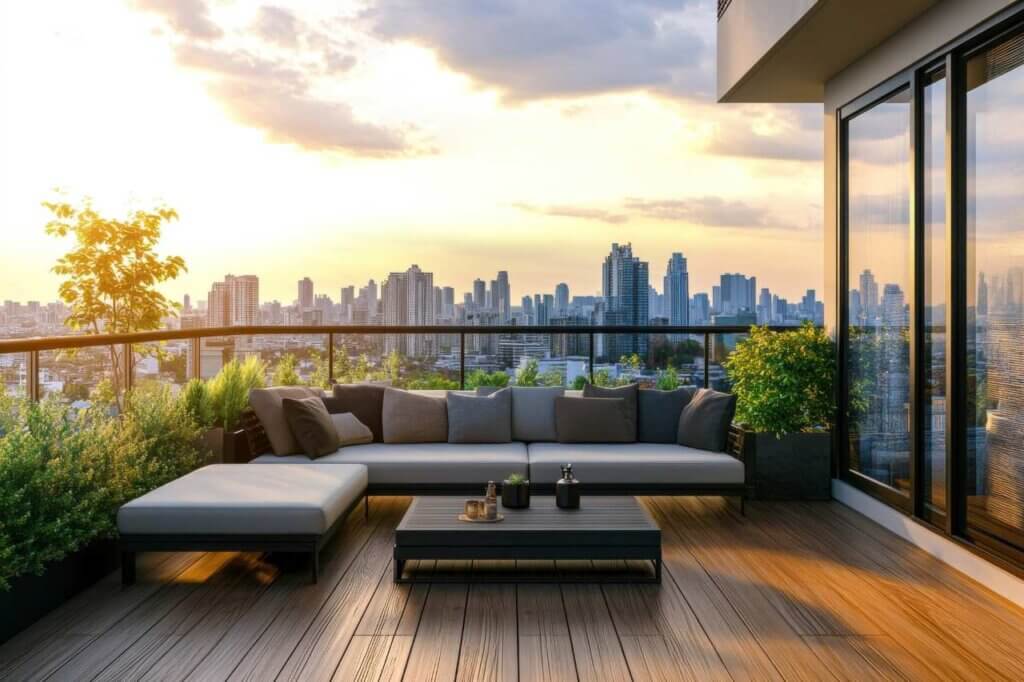 patio with a beautiful view