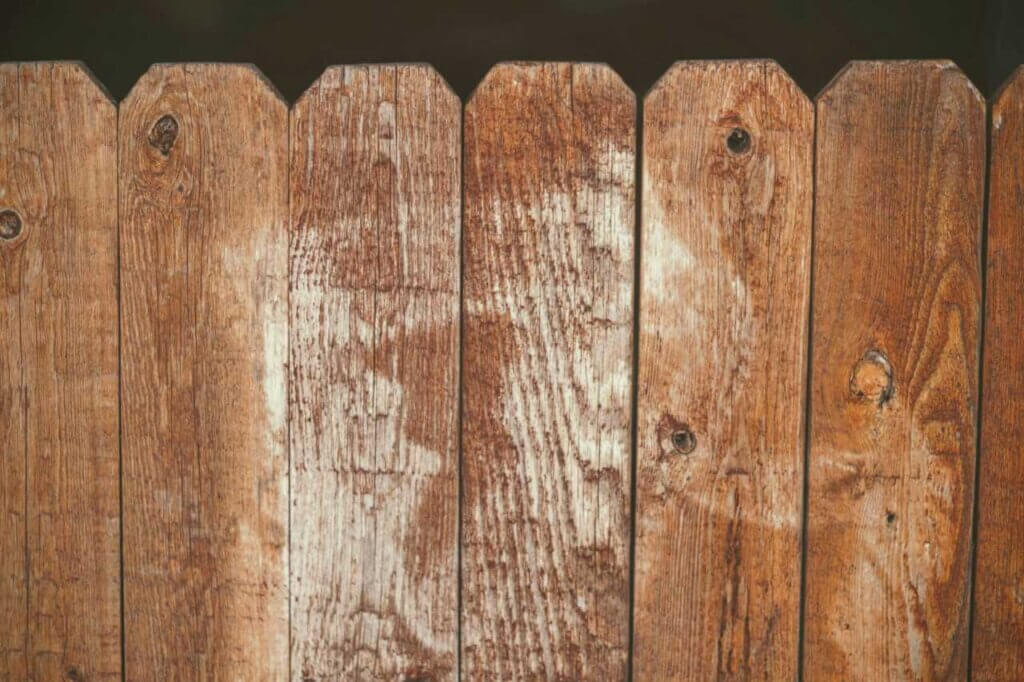 close up shot of a wooden  fence